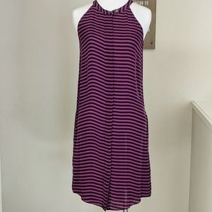 Closed racer back shift dress